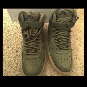 Olive green Air Force 1’s